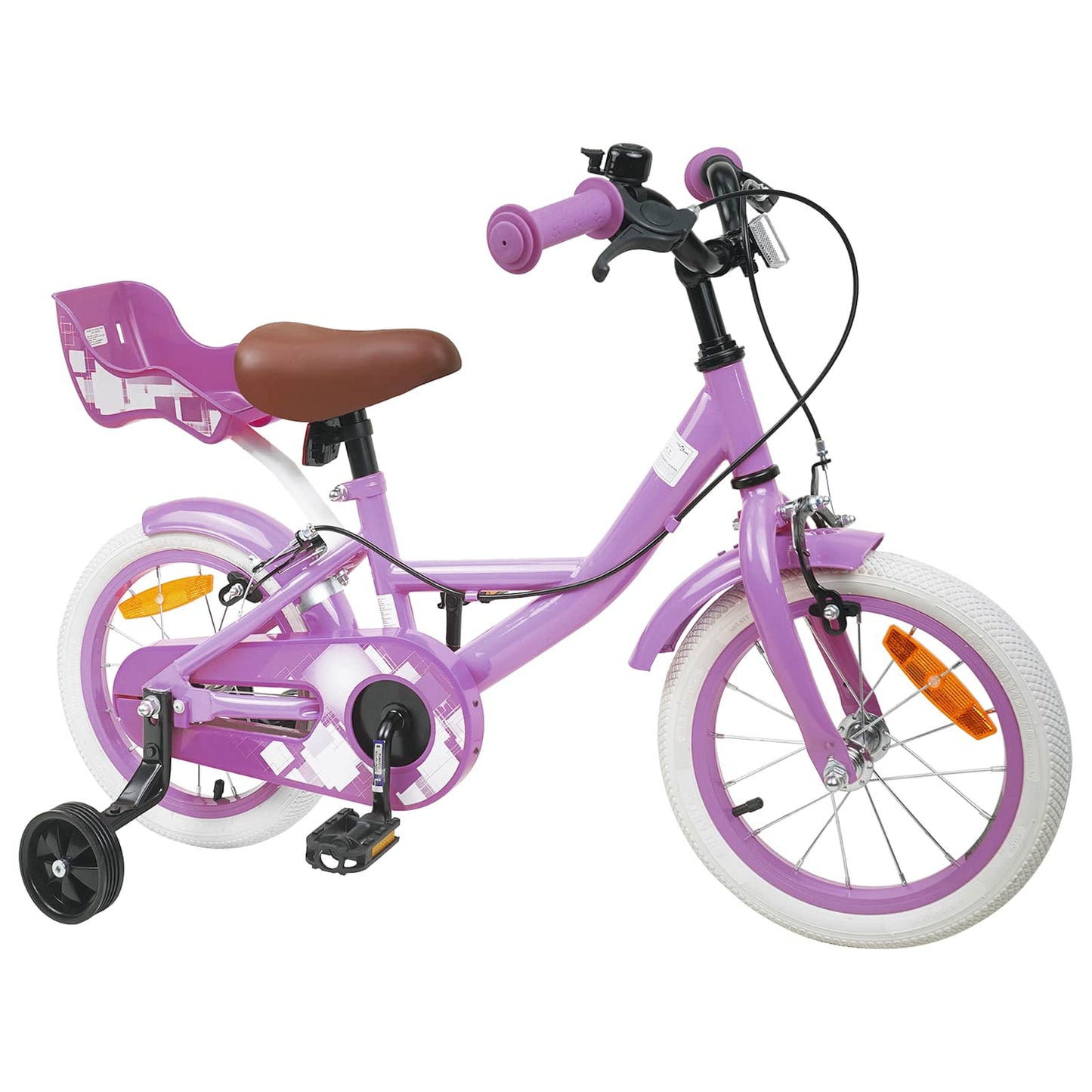 Kids Bike 14 Inches for 3-5 Years Old Purple