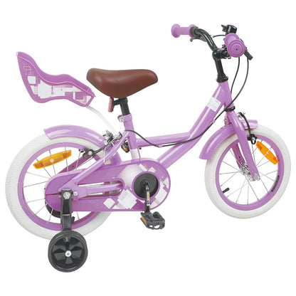 Kids Bike 14 Inches for 3-5 Years Old Purple
