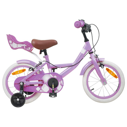Kids Bike 14 Inches for 3-5 Years Old Purple