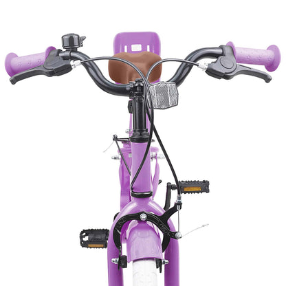Kids Bike 18 Inches for 5-7 Years Old Purple