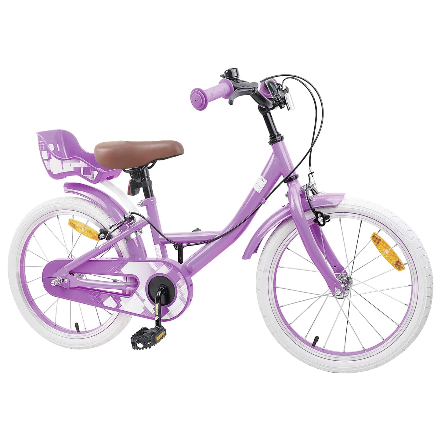Kids Bike 18 Inches for 5-7 Years Old Purple