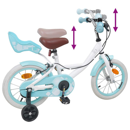 Kids Bike 12 Inches for 2-4 Years Old White