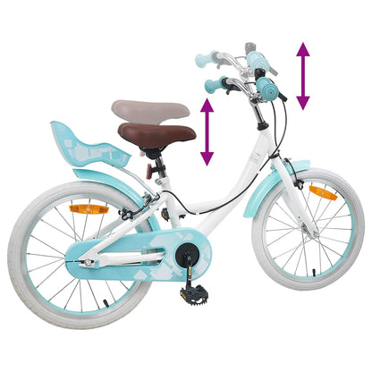 Kids Bike 18 Inches for 5-7 Years Old White