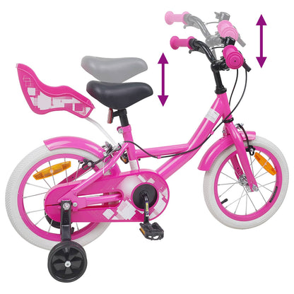 Kids Bike 14 Inches for 3-5 Years Old Pink