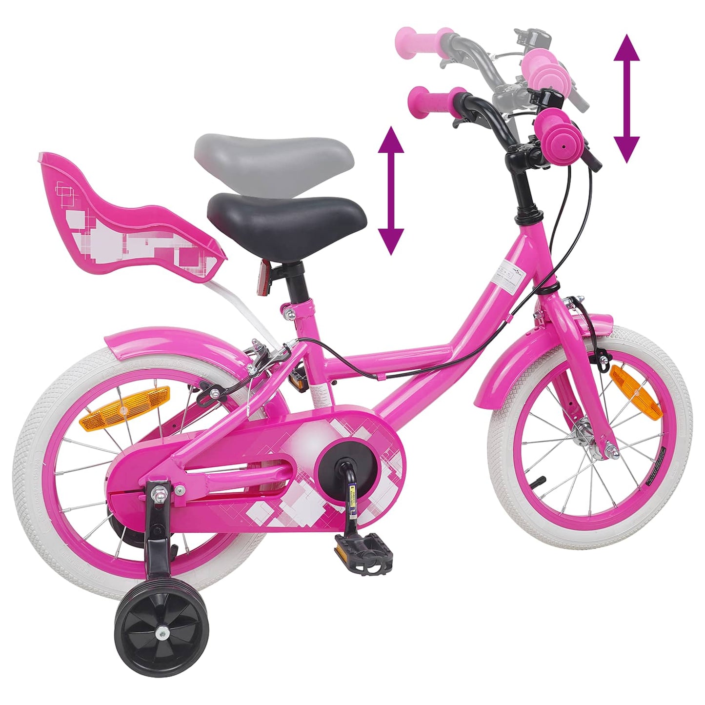 Kids Bike 16 Inches for 4-6 Years Old Pink