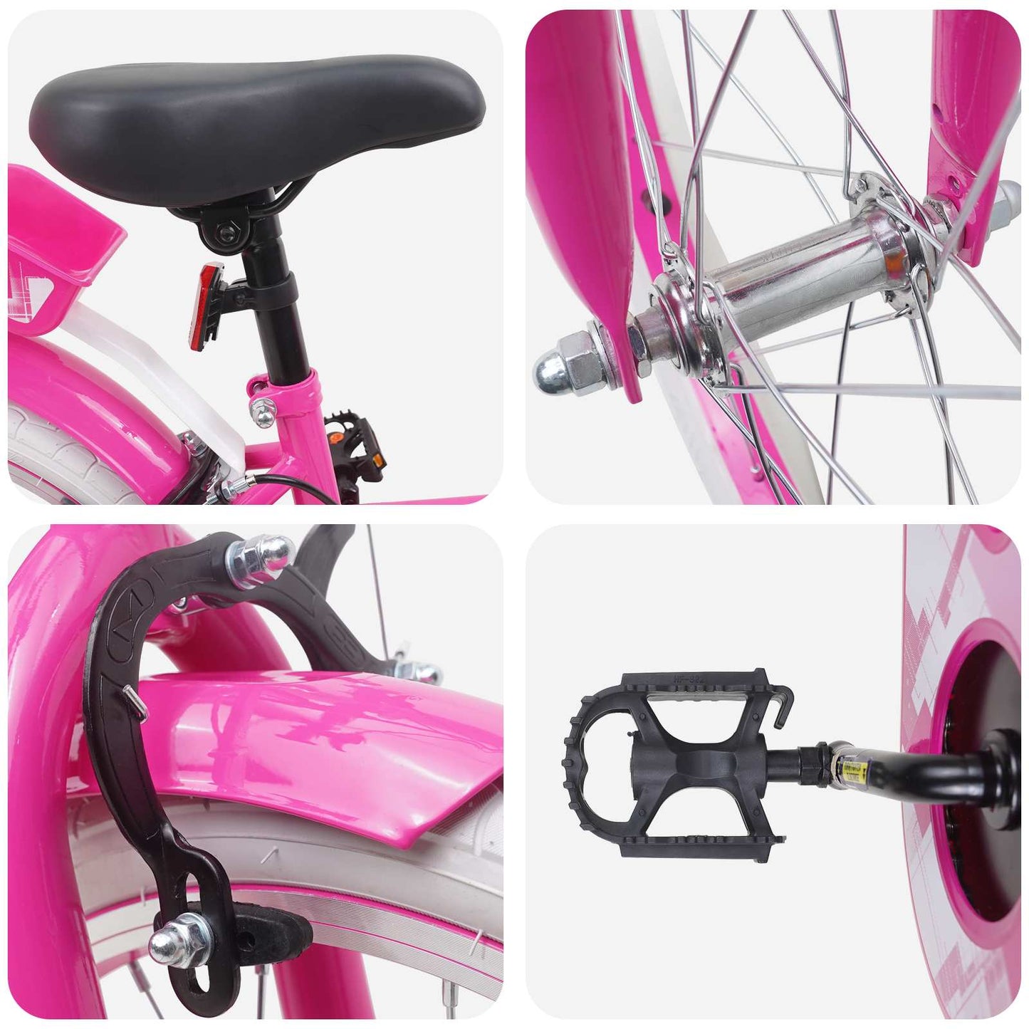 Kids Bike 18 Inches for 5-7 Years Old Pink