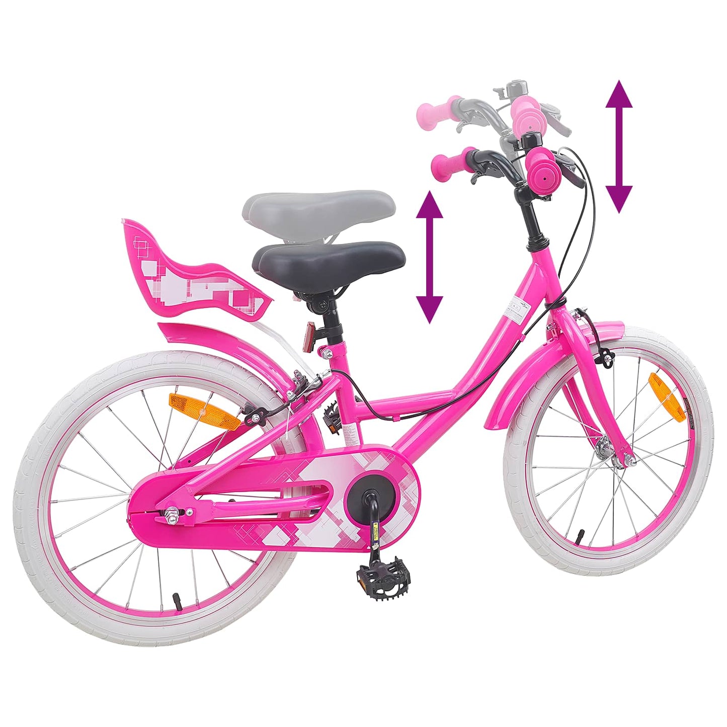 Kids Bike 18 Inches for 5-7 Years Old Pink