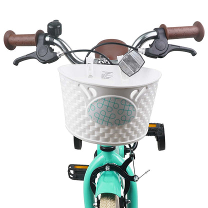 Kids Bike 14 Inches for 3-5 Years Old Sea Green