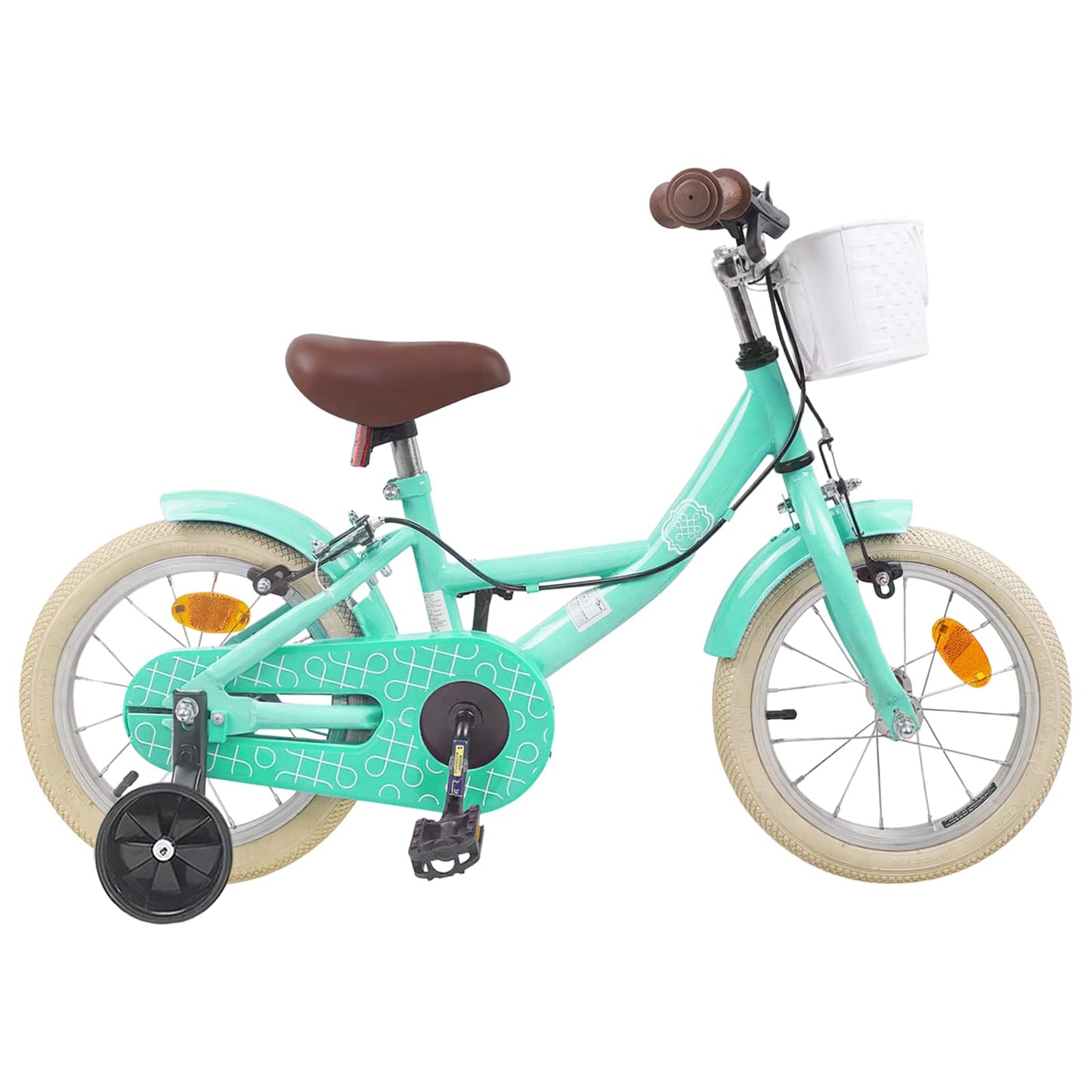 Kids Bike 14 Inches for 3-5 Years Old Sea Green