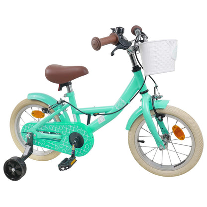 Kids Bike 16 Inches for 4-6 Years Old Sea Green