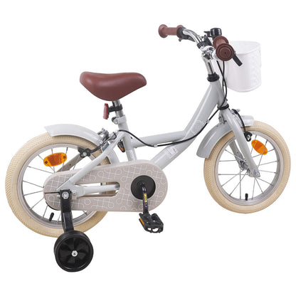 Kids Bike 14 Inches for 3-5 Years Old Light Grey