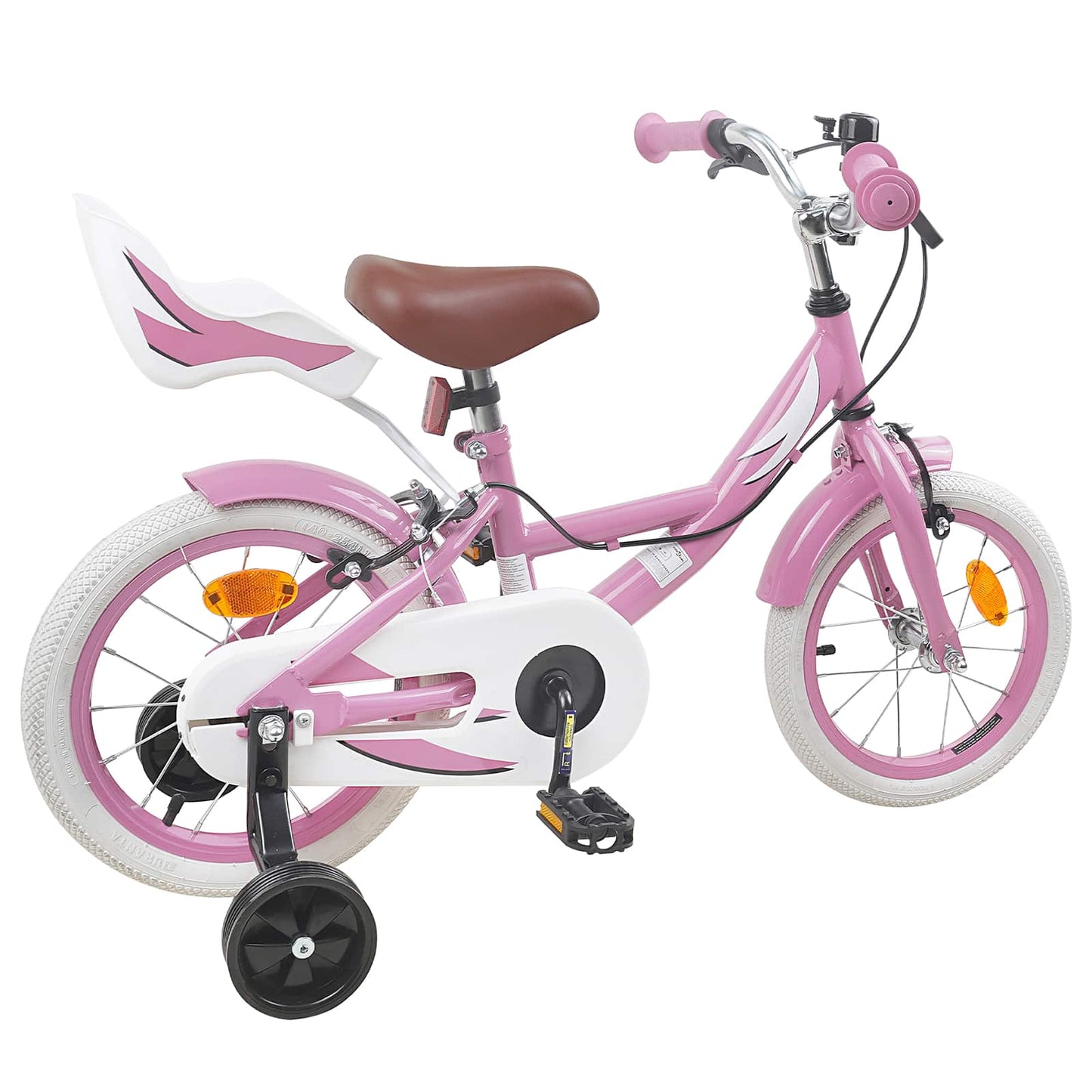Kids Bike 14 Inches for 3-5 Years Old Light Pink