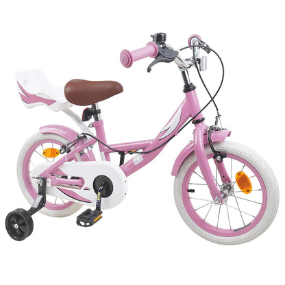 Kids Bike 16 Inches for 4-6 Years Old Light Pink