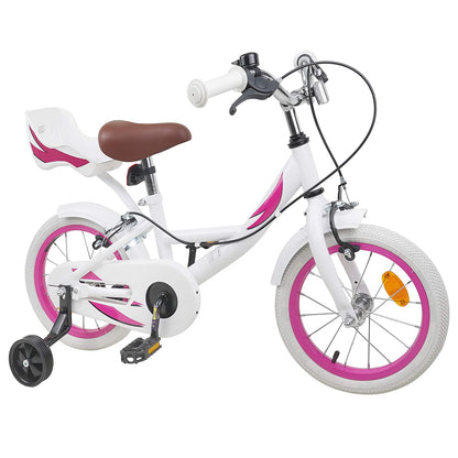 Kids Bike 12 Inches for 2-4 Years Old White