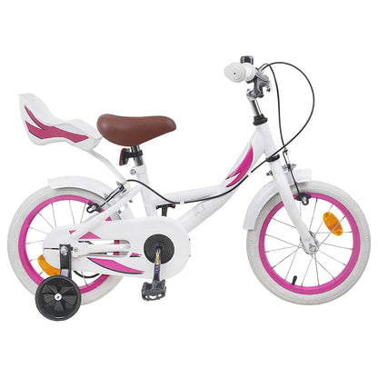 Kids Bike 14 Inches for 3-5 Years Old White