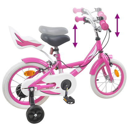 Kids Bike 12 Inches for 2-4 Years Old Pink