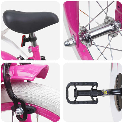 Kids Bike 14 Inches for 3-5 Years Old Pink