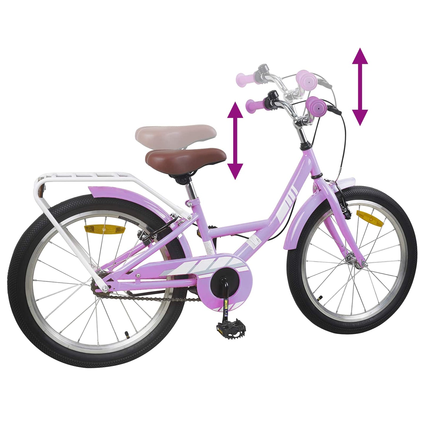 Kids Bike 20 Inches for 6-11 Years Old Purple