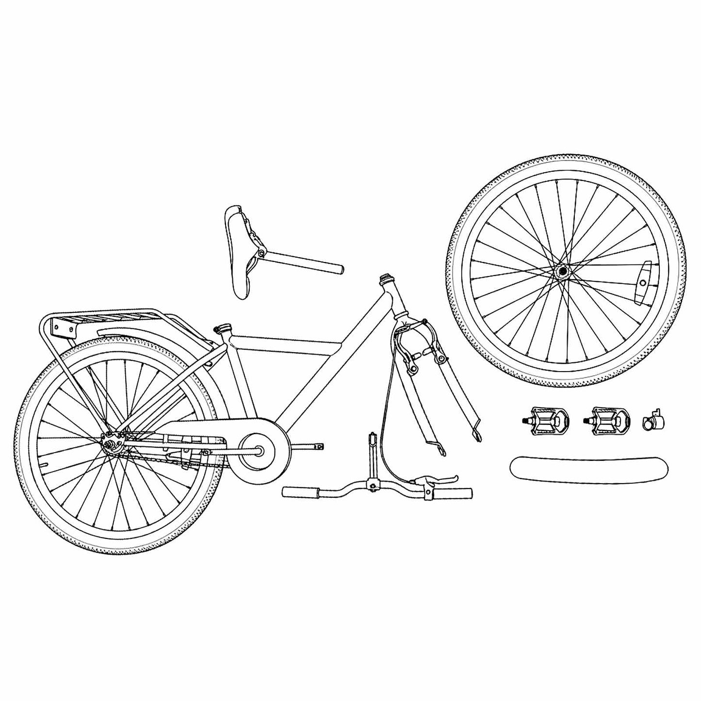 Kids Bike 20 Inches for 6-11 Years Old Purple