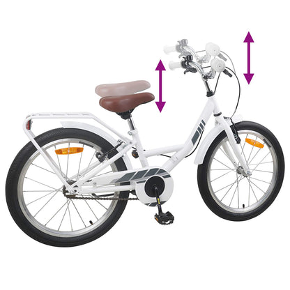 Kids Bike 20 Inches for 6-11 Years Old White