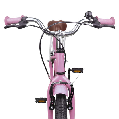 Kids Bike 18 Inches for 5-7 Years Old Light Pink