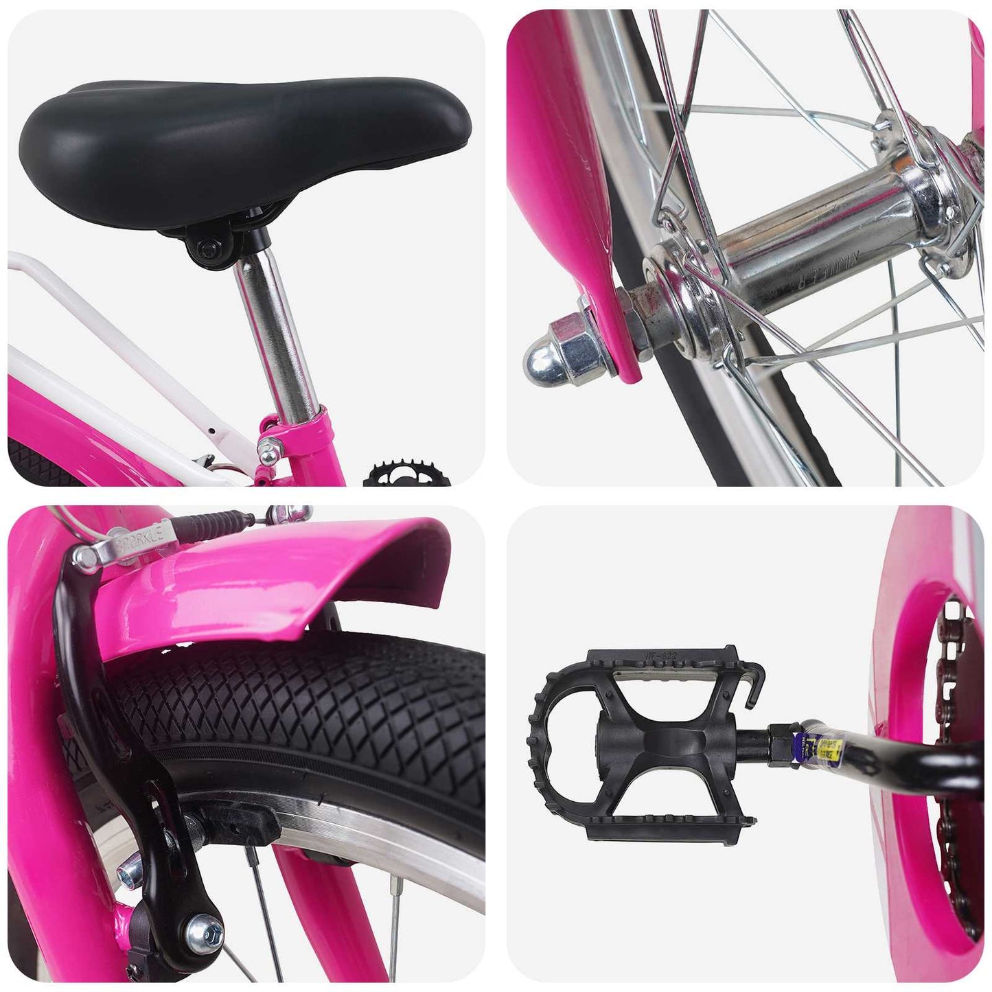 Kids Bike 20 Inches for 6-11 Years Old Pink