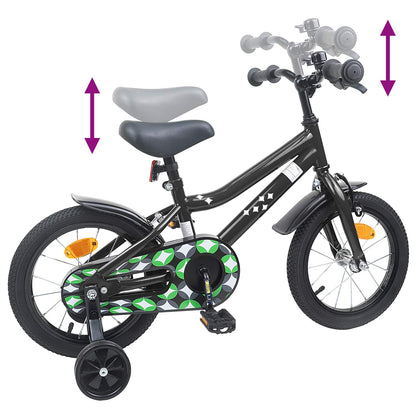 Kids Bike 14 Inches for 3-5 Years Old Black