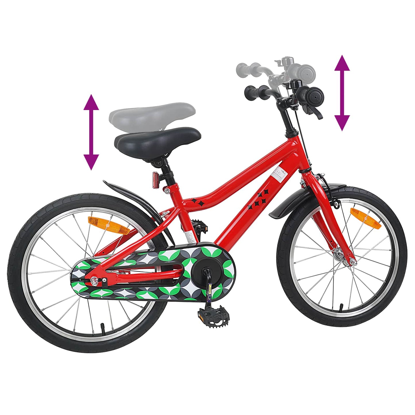 Kids Bike 18 Inches for 5-7 Years Old Red