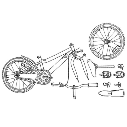 Kids Bike 18 Inches for 5-7 Years Old Red