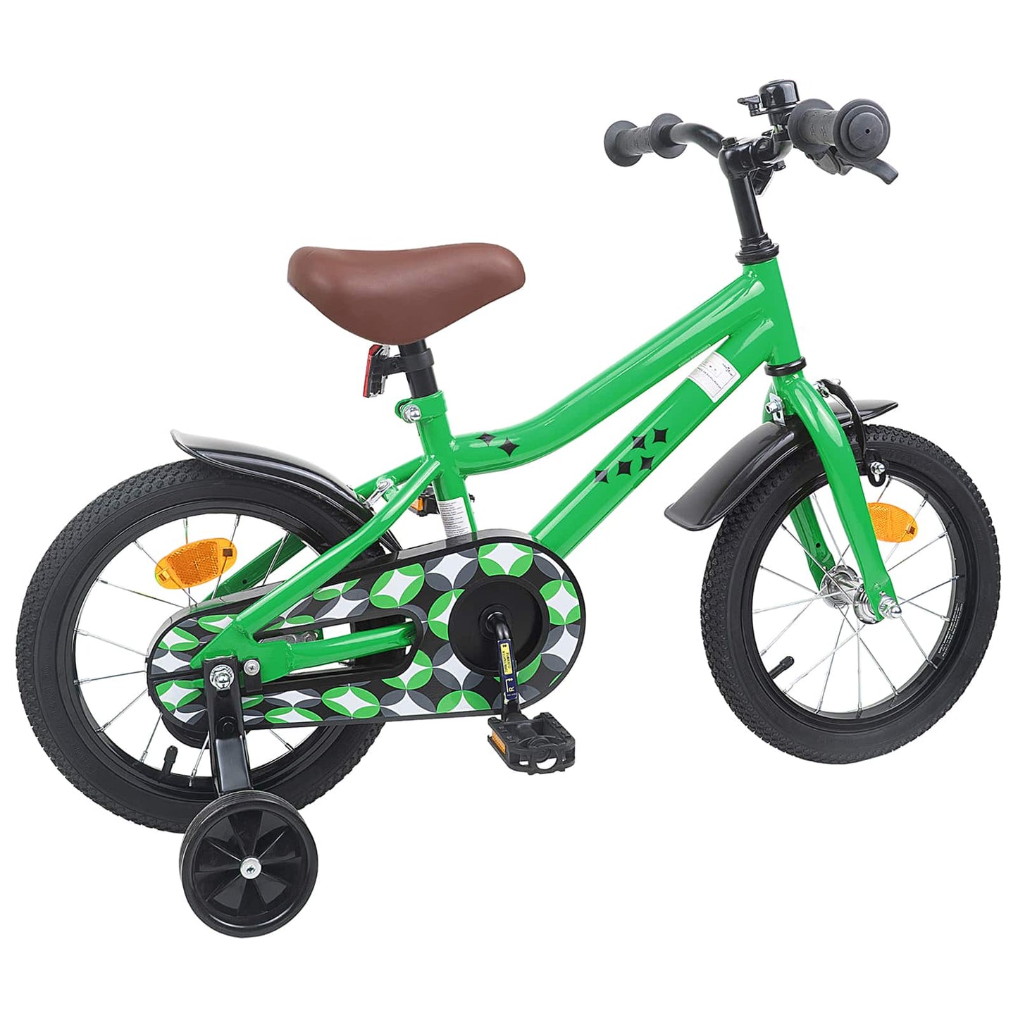 Kids Bike 16 Inches for 4-6 Years Old Green