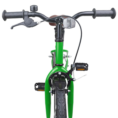 Kids Bike 18 Inches for 5-7 Years Old Green