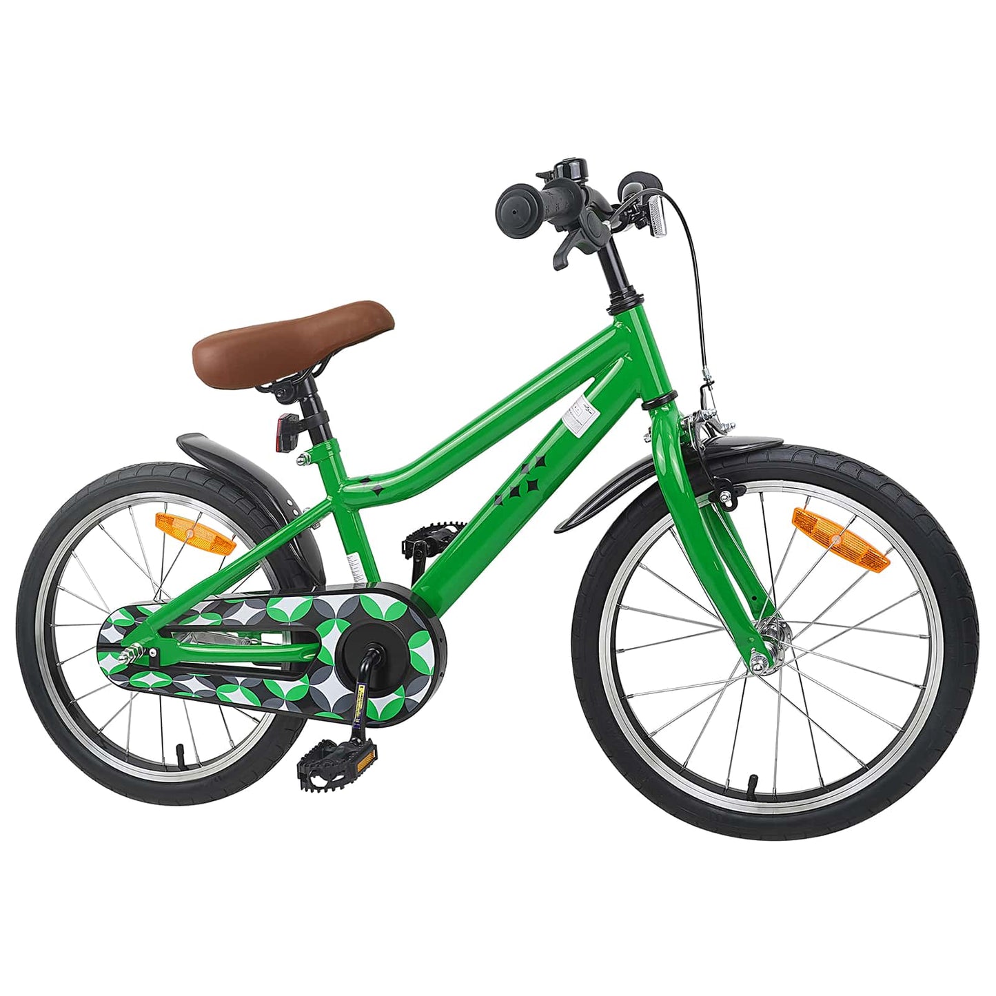Kids Bike 18 Inches for 5-7 Years Old Green