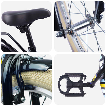 Kids Bike 18 Inches for 5-7 Years Old Black