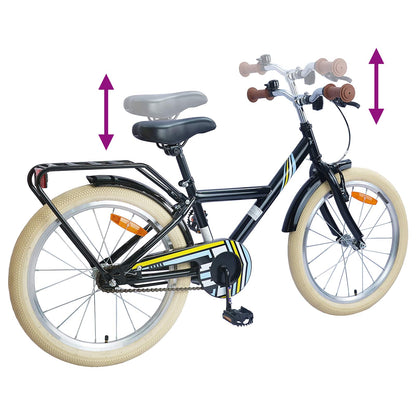 Kids Bike 20 Inches for 6-11 Years Old Black