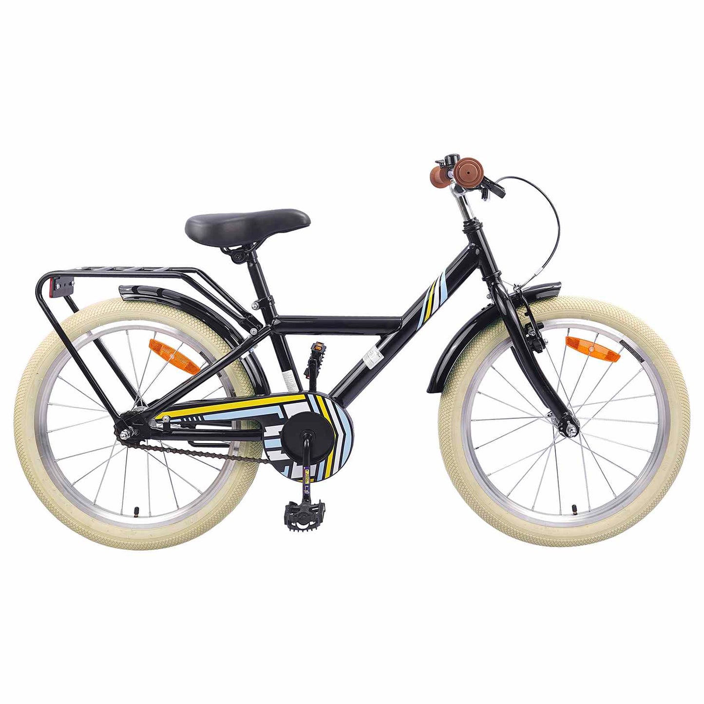 Kids Bike 24 Inches for 8-12 Years Old Black