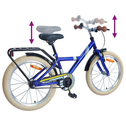 Kids Bike 18 Inches for 5-7 Years Old Dark Blue