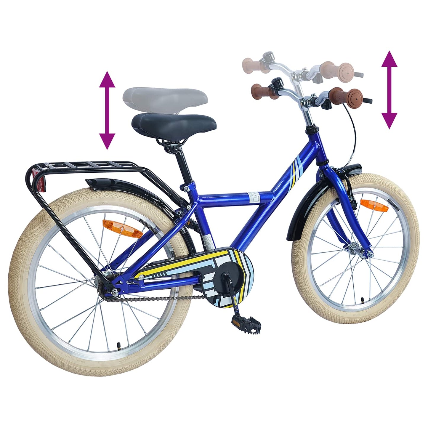 Kids Bike 20 Inches for 6-11 Years Old Dark Blue