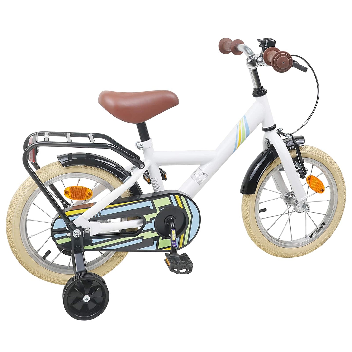 Kids Bike 14 Inches for 3-5 Years Old White