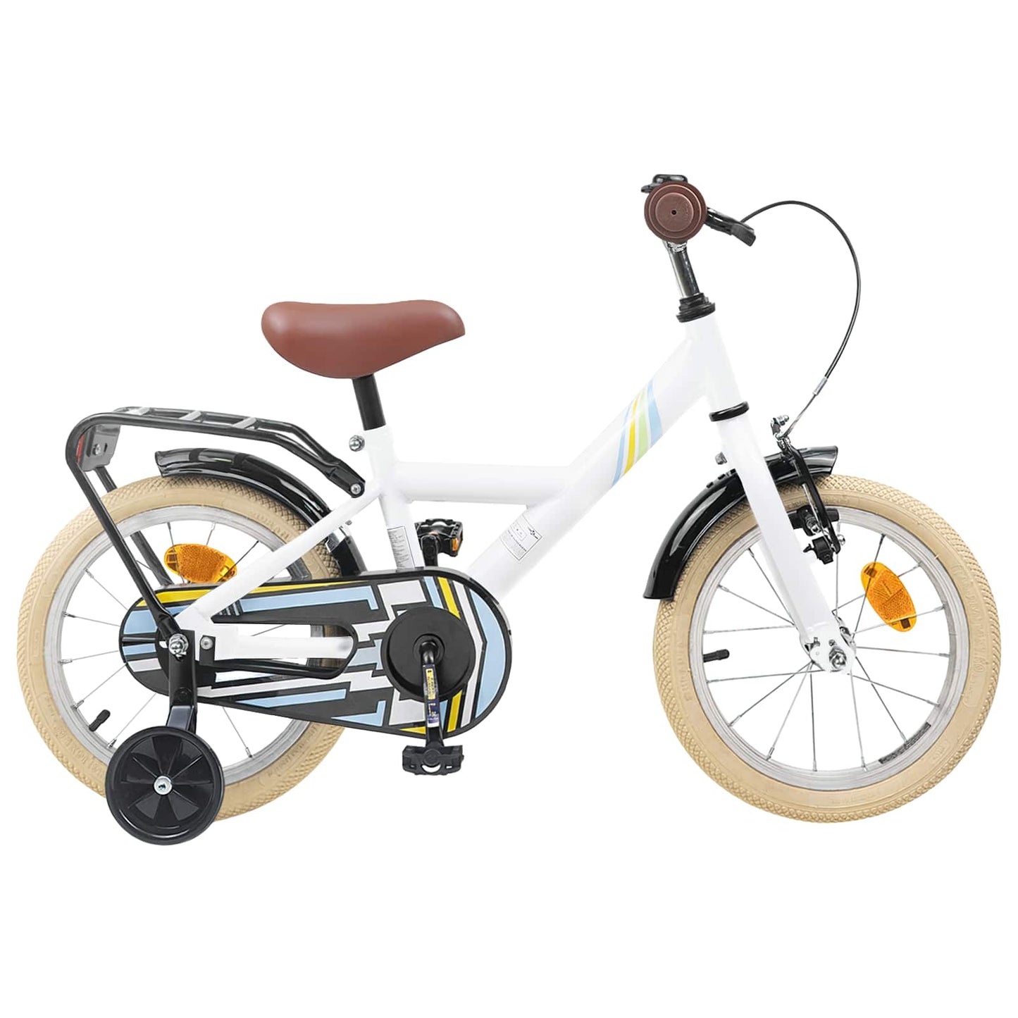 Kids Bike 14 Inches for 3-5 Years Old White