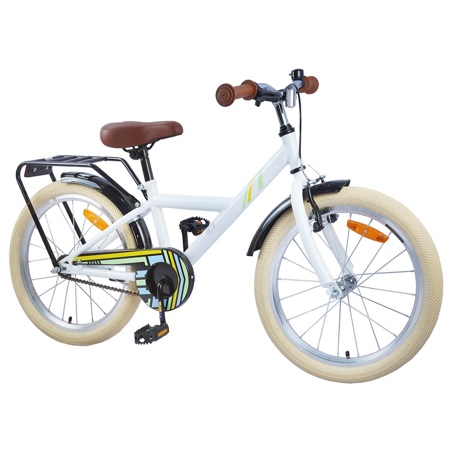 Kids Bike 18 Inches for 5-7 Years Old White
