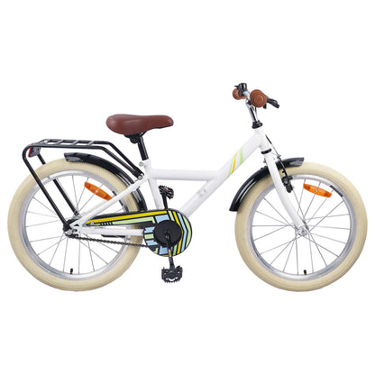 Kids Bike 18 Inches for 5-7 Years Old White