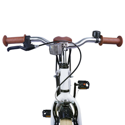 Kids Bike 24 Inches for 8-12 Years Old White