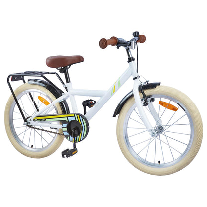 Kids Bike 24 Inches for 8-12 Years Old White