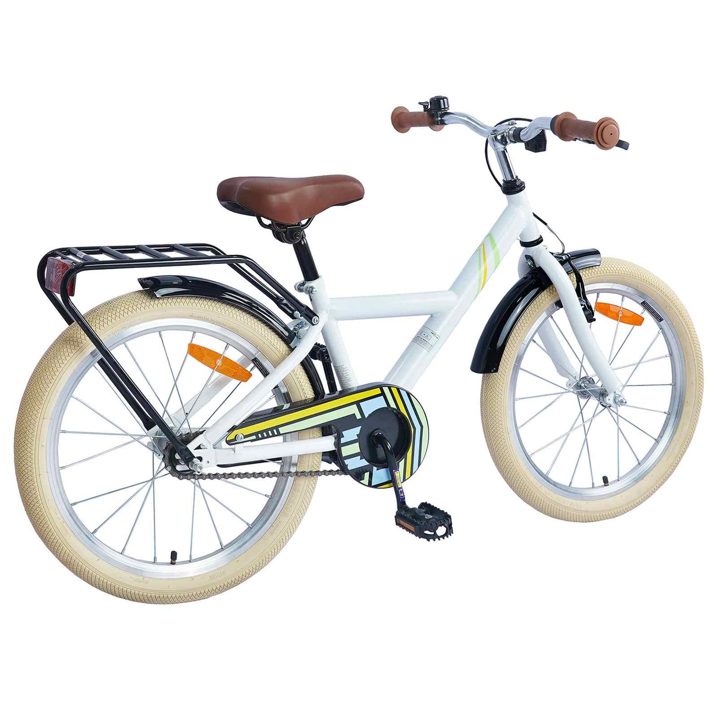 Kids Bike 24 Inches for 8-12 Years Old White