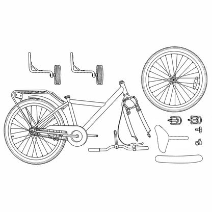 Kids Bike 12 Inches for 2-4 Years Old Green