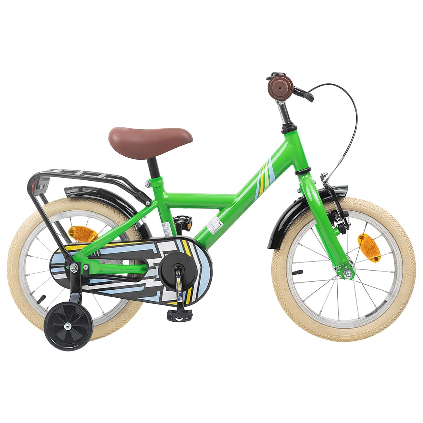 Kids Bike 12 Inches for 2-4 Years Old Green