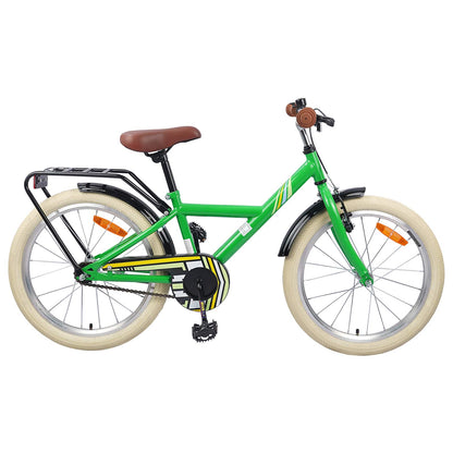 Kids Bike 18 Inches for 5-7 Years Old Green