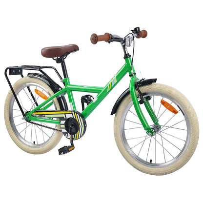 Kids Bike 24 Inches for 8-12 Years Old Green