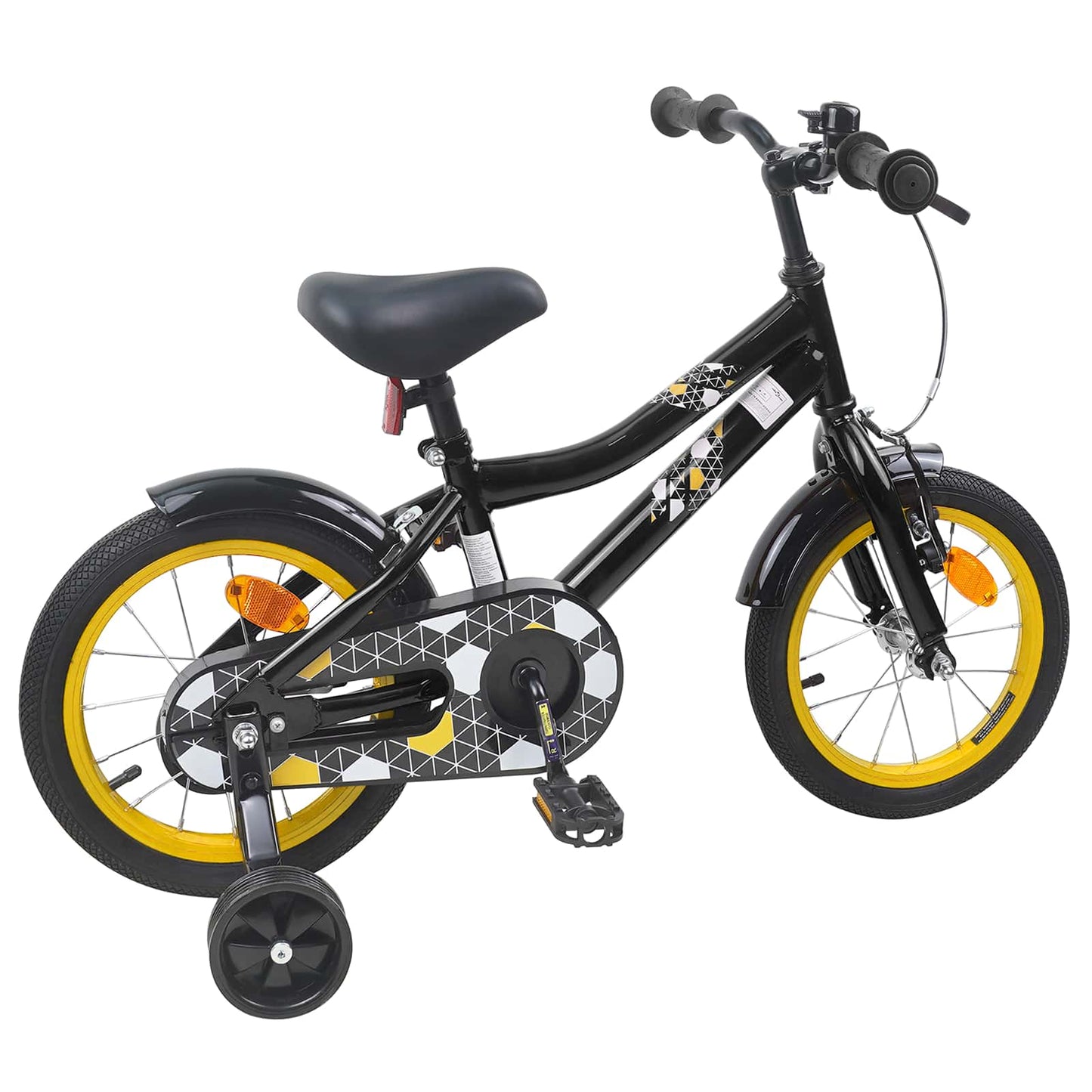 Kids Bike 14 Inches for 3-5 Years Old Black