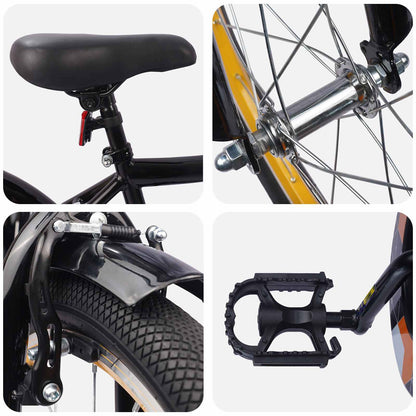 Kids Bike 20 Inches for 6-11 Years Old Black